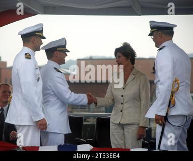 Bush, laura Bush, sous-marin, USS Texas (SSN 775), classe virginie Banque D'Images