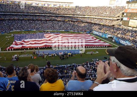 Chargers, Military Appreciation Day, Navy SEAL san diego, san diego Chargers, san diego football Banque D'Images