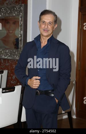 Rome, Italie. 31 octobre 2023. Rome, hôtel Bernini, présentation du spectacle théâtral 'My fair lady'. Sur la photo : Manlio Dovì crédit : Agence photo indépendante/Alamy Live News Banque D'Images