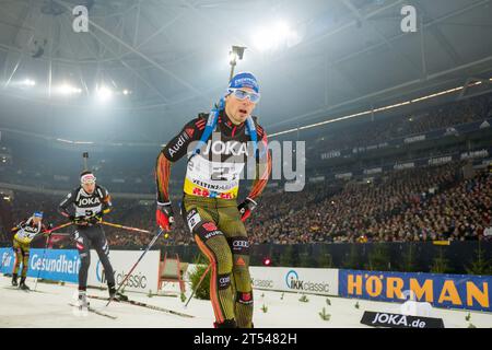 Joka Biathlon World Team Challenge auf Schalke à Gelsenkirchen, Deutschland am 28.12.2016 Banque D'Images