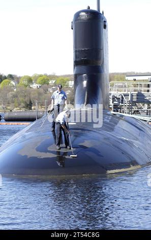 Conn., groton, PCU Hawaii (SSN 776), base de sous-marins New London, sous-marin d'attaque rapide de classe Virginie Banque D'Images