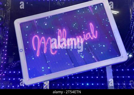 Rome, Italie. 31 octobre 2023. Rome : RAI studios ex Dear. Émission Boomerissima, Premier épisode : sur la photo : crédit : Agence photo indépendante/Alamy Live News Banque D'Images