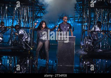 Rome, Italie. 31 octobre 2023. Rome : RAI studios ex Dear. Émission Boomerissima, Premier épisode : sur la photo : The Snaps crédit : Independent photo Agency/Alamy Live News Banque D'Images