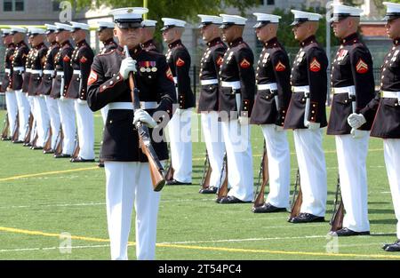 Drill, Drill silencieux du corps des Marines, People, u.s. Marine corps Silent Drill peloon Banque D'Images