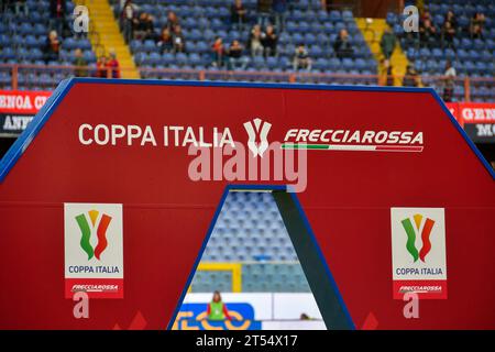 Gênes, Italie. 01 novembre 2023. Match de coupe d'Italie Frecciarossa entre Gênes et Reggiana au Stadio Luigi Ferraris, Gênes pendant Gênes CFC vs AC Reggiana, match de football italien Coppa Italia à Gênes, Italie, novembre 01 2023 crédit : Agence photo indépendante/Alamy Live News Banque D'Images