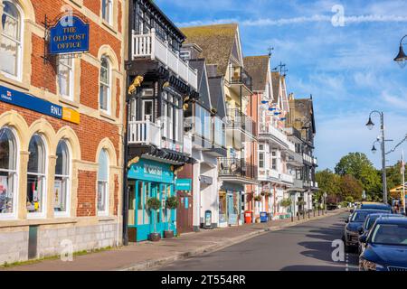 Maisons colorées sur South Embankment le long de la rivière Dart. Dartmouth, Devon, Angleterre Banque D'Images