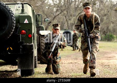 FTX, Naval Mobile Construction Battalion, Navy, NMCB 5, opération Bearing duel 2010, Port Hueneme, US Navy Banque D'Images