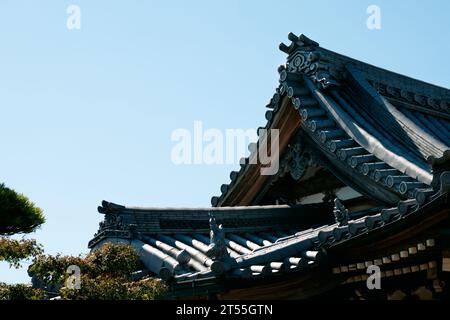 Détail d'un temple à Nagoya, Japon Banque D'Images