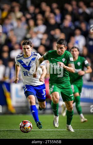 Barcelone, Espagne. 01 novembre 2023. Blanco (Elche CF) dure el partido de Copa del Rey entre ce Europa y Elche CF, en Estadi Nou Sardenya, Barcelona, Espana el 1 novembre 2023. (Foto/Felipe Mondino) crédit : Agence photo indépendante/Alamy Live News Banque D'Images