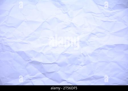 Fond de papier froissé. Un morceau de papier froissé texture Banque D'Images