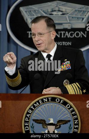 L'amiral Mike Mullen, président de la marine AMÉRICAINE Banque D'Images