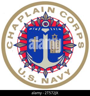 Joint du corps d'aumônier de la marine AMÉRICAINE 1981.jpg Banque D'Images