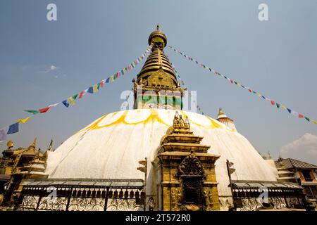 BOUDHANATH STUPA KATMANDOU NÉPAL Banque D'Images