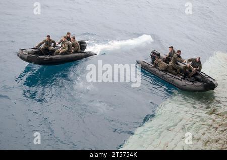 Marines de l'US Navy affectés au peloton amphibie de reconnaissance, 31st Marine Expeditionary Unit (31st MEU).jpg Banque D'Images