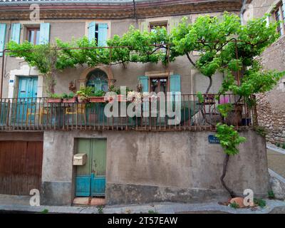 La Caunette, un petit village dans le département de l'Hérault dans le sud de la France Banque D'Images