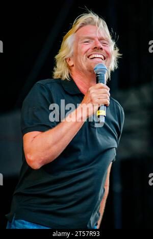 Richard Branson, V2010, Hylands Park, Chelmsford, Essex, Royaume-Uni - 21 août 2010 Banque D'Images