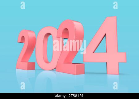 2024 Numéros Du Nouvel An 2024 Sur Fond De Conception Horizontale De  Confettis Bonne Année 2024 Banque D'Images et Photos Libres De Droits.  Image 207257472