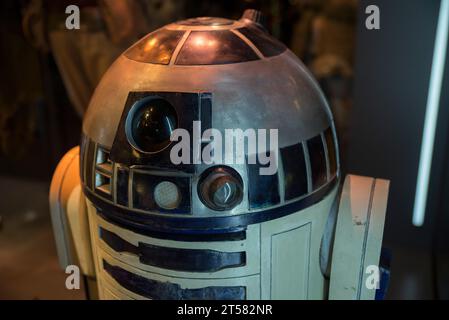 Prop original R2-D2 de Star Wars - A New Hope Banque D'Images