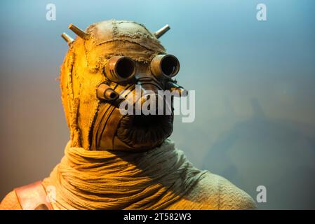 Costume original de Tusken Raider de Star Wars - attaque des clones Banque D'Images