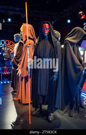 Costume Dark Maul original de The Phantom menace Banque D'Images