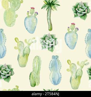 Motif transparent aquarelle Banque D'Images