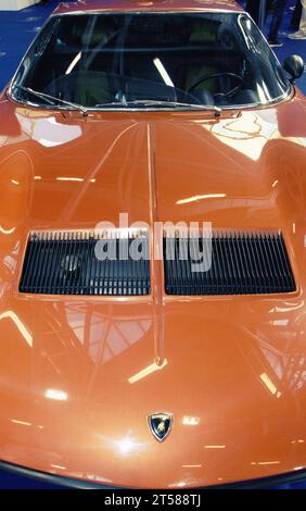 Bologne , Italie - 26 octobre 2023 : LAMBORGHNI MIURA luxe ET VOITURE DREEM EN EXPOSITION Banque D'Images