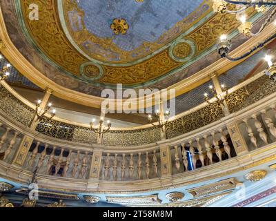 L'intérieur de la synagogue espagnole de Venise (Scuola Ponentina o Spagnola) est une synagogue située dans l'ancien ghetto de Venise. Situé dans le Campo delle SC Banque D'Images