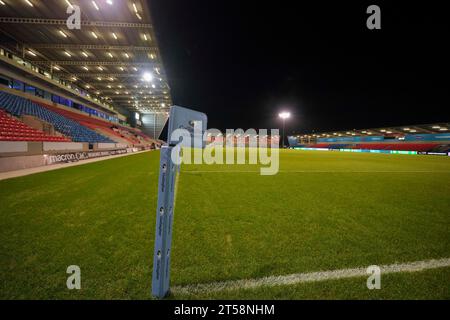 Eccles, Royaume-Uni. 03 novembre 2023. Vue générale du stade AJ Bell avant le Gallagher Premiership Match sale Sharks vs Gloucester Rugby au stade AJ Bell, Eccles, Royaume-Uni, le 3 novembre 2023 (photo Steve Flynn/News Images) à Eccles, Royaume-Uni le 11/3/2023. (Photo Steve Flynn/News Images/Sipa USA) crédit : SIPA USA/Alamy Live News Banque D'Images