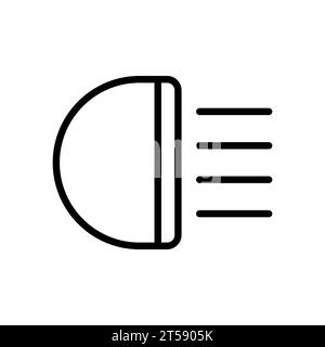 Icône vectorielle de contour de phare Illustration de Vecteur