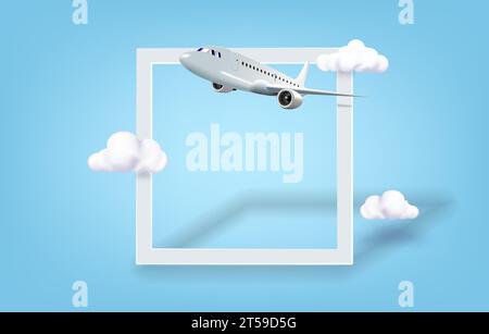 Modèle de bannière de vente de voyage, de vacances ou d'aventure sur les médias sociaux. conception de modèle de publication de médias sociaux ou de bannière web Illustration de Vecteur