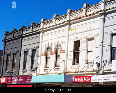 Melbourne Australie / cuisine d'inspiration asiatique et italienne à Puckle Street, Moonee Ponds. Banque D'Images