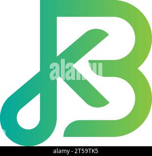 KB BK logo, BK KB Monogram, initial KB BK logo, lettre BK KB logo, icône, Vector Illustration de Vecteur