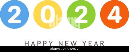 Bonne année 2024. Illustration vectorielle Illustration de Vecteur