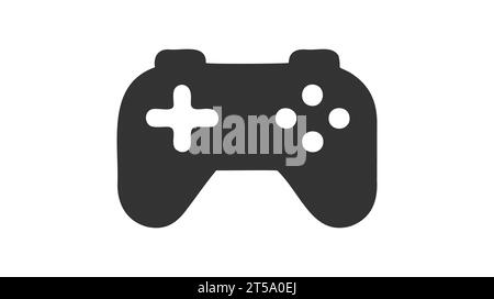 Symbole de jeu minimal - Stream Modern Games - icône de manette sans fil - Vector. Illustration de Vecteur