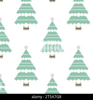 Modèle scandinave sans couture avec sapin. Illustration de Vecteur