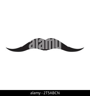 Élément de logo moustache Vector icon Illustration de Vecteur