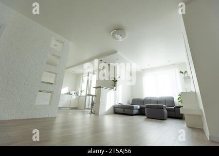Vue sur un salon moderne. Espace libre pour un texte Banque D'Images