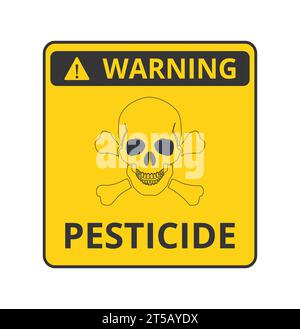 Symbole d'avertissement pesticides Illustration de Vecteur