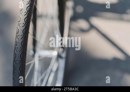 Roue de vélo de détail Banque D'Images