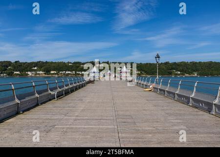 Bangor Pier, une jetée victorienne située dans la ville de Bangor au nord du pays de Galles. Banque D'Images