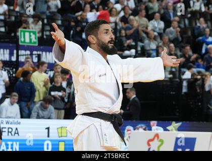 Montpellier, France. 03 novembre 2023. Walide Khyar de France Médaille de Bronze, hommes -66KG lors des Championnats d'Europe de judo individuels 2023 le 3 novembre 2023 à l'Arena Sud de France à Montpellier, France - photo Laurent Lairys/DPPI crédit : DPPI Media/Alamy Live News Banque D'Images