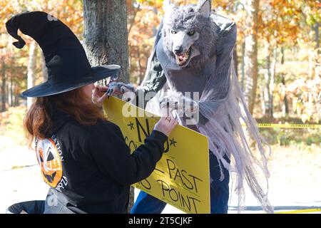 Halloweenpalooza - Dennis, Massachusetts sur Cape Cod. Une fête familiale d'Halloween. Banque D'Images