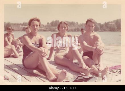 Photo de vacances couleur des années 1950 ? Banque D'Images