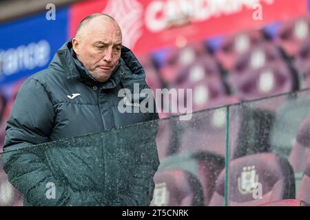 Anderlecht, Belgique. 04 novembre 2023. Wouter Vandenhaute photographié avant un match de football féminin entre le RSC Anderlecht et Oud Heverlee Leuven lors de la 8e journée de la saison 2023 - 2024 de la Super League belge Lotto Womens, le samedi 4 novembre 2023 à Anderlecht, Belgique . Crédit : Sportpix/Alamy Live News Banque D'Images