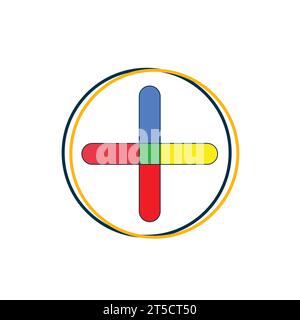 vecteur d'icône de logo de soins de santé, isolé sur fond blanc Illustration de Vecteur