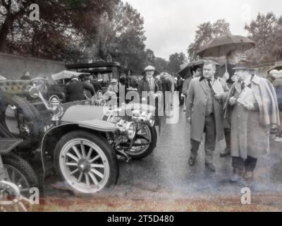 2023 St James's International Concours Londres Royaume-Uni. Voitures vétérans participant à la course London to Brighton Run Banque D'Images