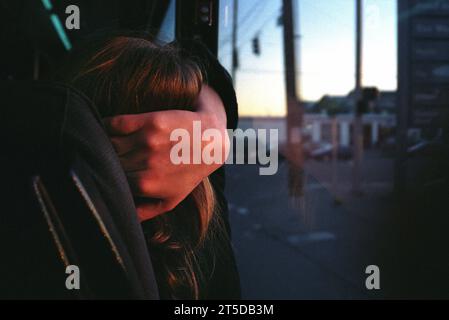 Autobus pour passagers. Banque D'Images