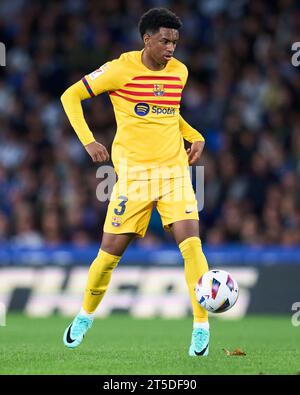 San Sebastian, Espagne. 04 novembre 2023. Alejandro Balde du FC Barcelone lors du match de la Liga EA Sports entre la Real Sociedad et le FC Barcelone a joué au Reale Arena Stadium le 04 novembre 2023 à San Sebastian, Espagne. (Photo de Cesar Ortiz/PRESSINPHOTO) crédit : PRESSINPHOTO SPORTS AGENCY/Alamy Live News Banque D'Images