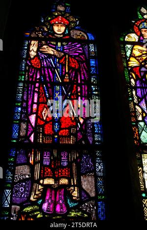 Harry Clarke vitraux St Josephs Church Carrickmacros, County Monaghan, Irlande Banque D'Images