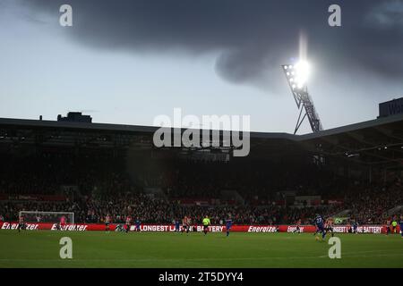 Londres, Royaume-Uni. 04 novembre 2023. Vue générale du match Brentford contre West Ham United EPL, au G-Tech Stadium, Brentford, Londres, Royaume-Uni, le 4 novembre 2023. Crédit : Paul Marriott/Alamy Live News Banque D'Images